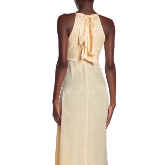 NWT Free People silky satin halter dress - Picture 6 of 7